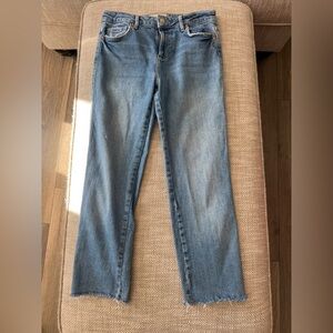 Free People Light Blue Straight Leg Jeans